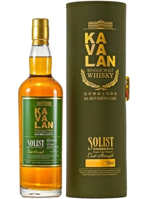 Виски Kavalan, Solist Ex-Bourbon Cask (57,1%), gift tube 0.7 л