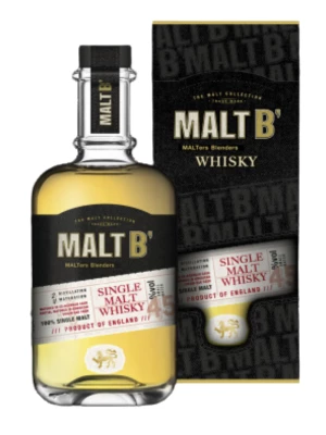 Виски Malt B English Single Malt, gift box 0.7 л
