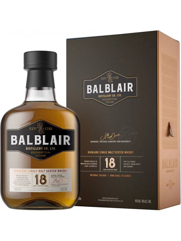 Balblair, 18 Years, gift box