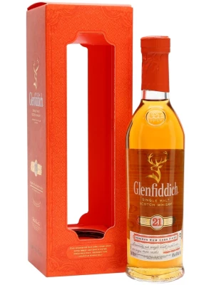 Виски Glenfiddich 21 Years Old, gift box 0.2 л