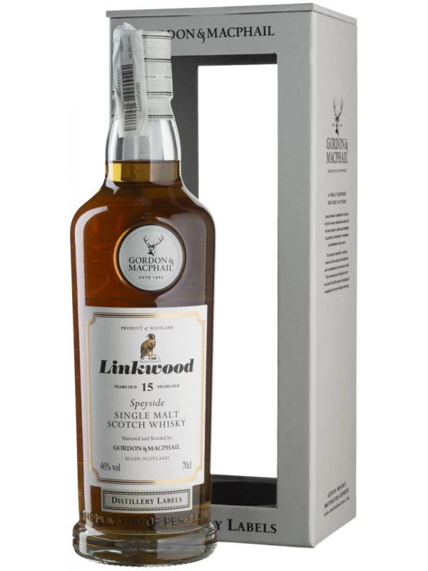Gordon & MacPhail, Linkwood Distillery Labels 15 Years Old, gift box