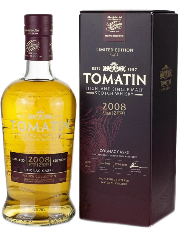 Tomatin, Limited Edition French Collection, Cognac Casks, gift box