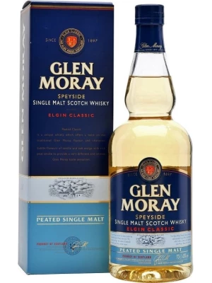 Виски Glen Moray Peated Elgin Classic, gift box 0.7 л