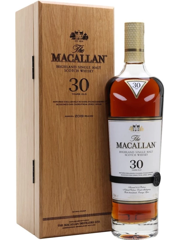 The Macallan 30 Year Old Sherry Oak, wooden box