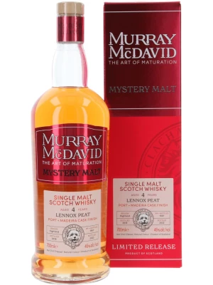 Виски Murray McDavid, Mystery Malt Lennox Peat 4 Years Old, gift box 0.7 л