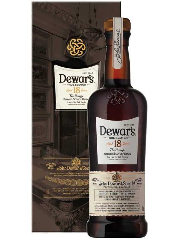 Dewar's, Founders Reserve 18 Years Old, gift box