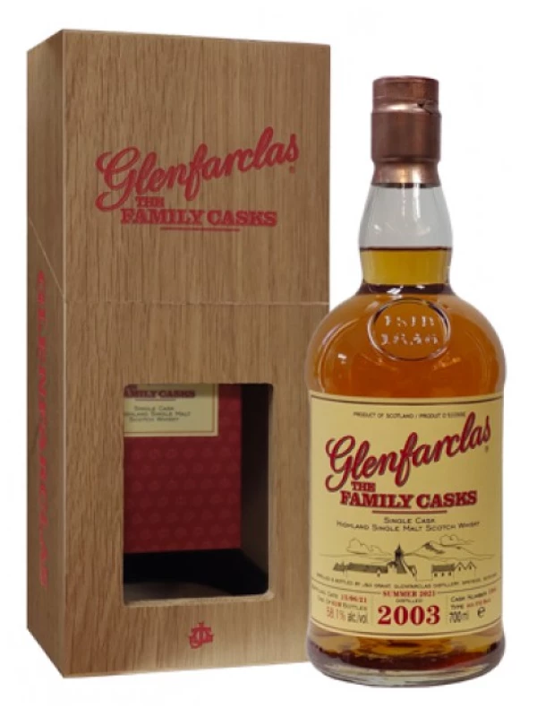 Glenfarclas 2003 Family Casks (58,1%), wooden box