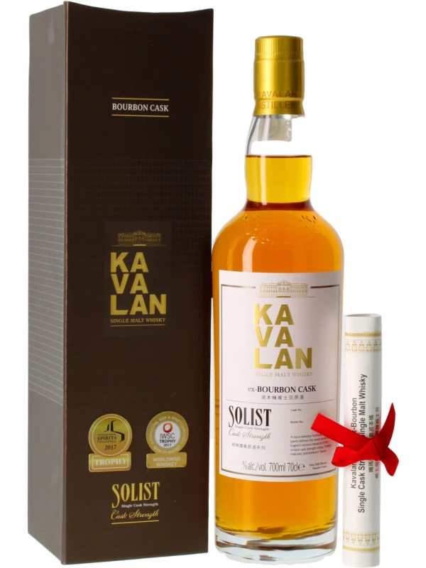Kavalan, Solist Ex-Bourbon Cask (58,6%), gift box