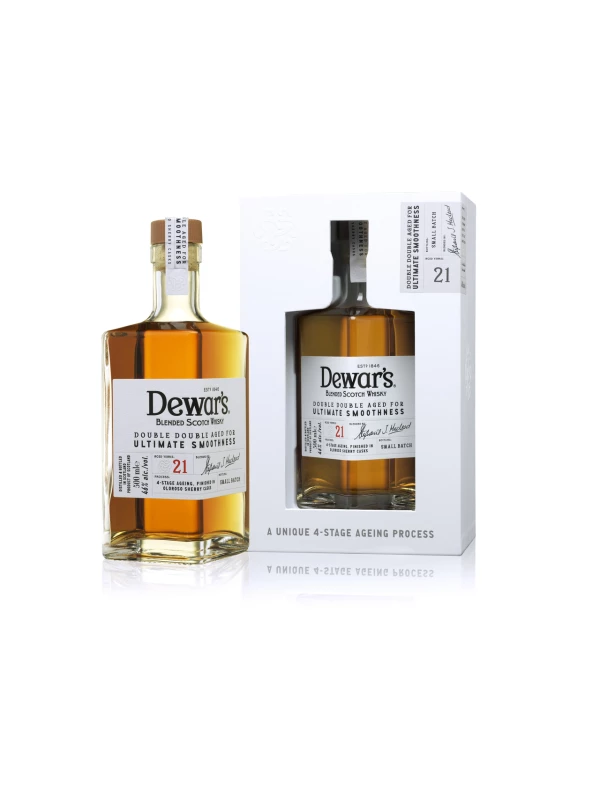 Dewar's Double Aged 21 y.o. Blended Scotch Whisky, gift box