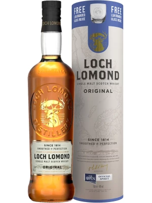 Виски Loch Lomond Original Single Malt, gift box with glass 0.7 л