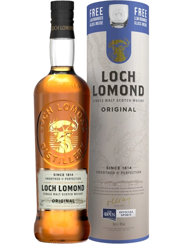 Loch Lomond Original Single Malt, gift box with glass