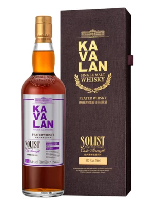 Виски Kavalan, Solist Peated Single Malt Cask Strength (53,2%), gift box 0.7 л