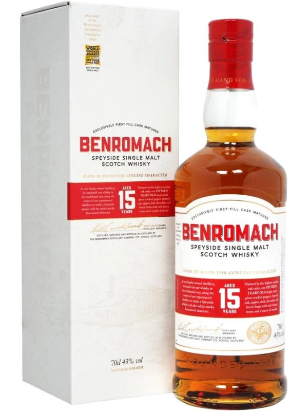 Benromach 15 Years Old, gift box