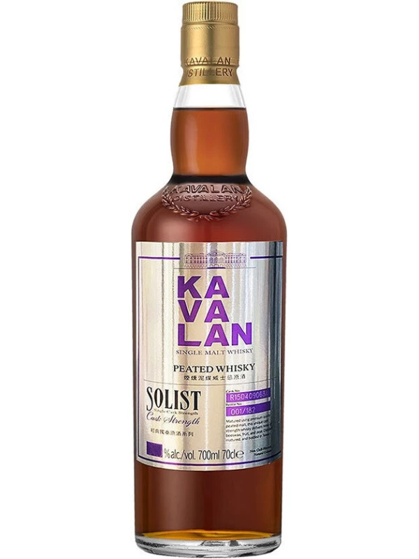 Kavalan, Solist Peated Single Malt Cask Strength (53,2%), gift box