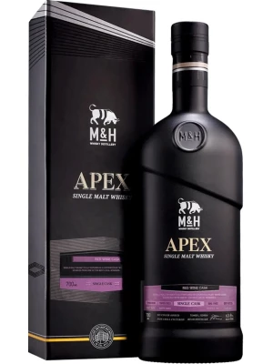 Виски M&H, Apex Red Wine Cask, gift box 0.7 л