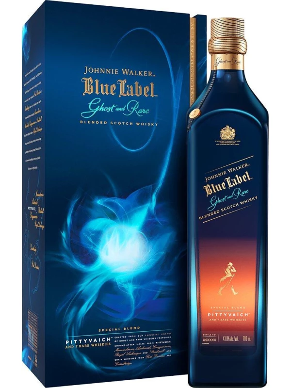 Johnnie Walker, Blue Label Ghost and Rare Pittyvaich, gift box