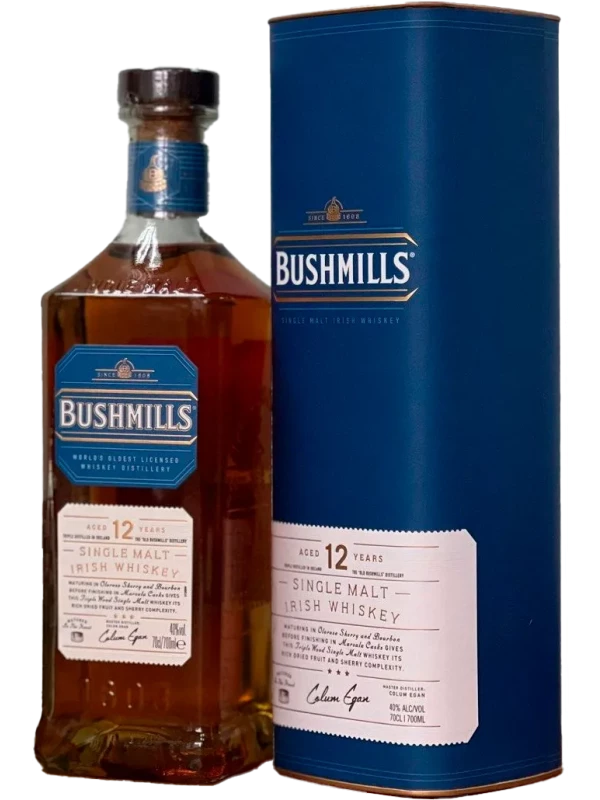 Bushmills Single Malt 12 Years Old, in tube