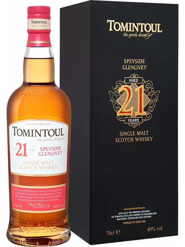 Tomintoul 21 Years Old, gift box