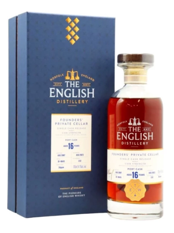 The English Founders Private Cellar Port Cask 16 Year Old, gift box