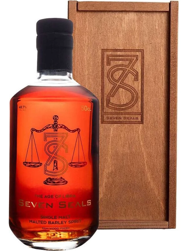 Seven Seals Zodiac The Age of Libra Single Malt, wooden box