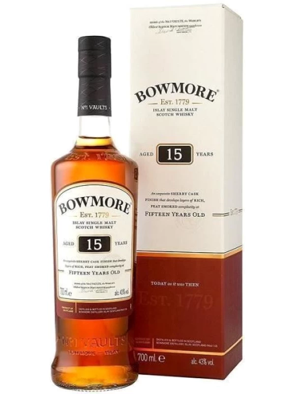 Bowmore 15 Years Old, gift box