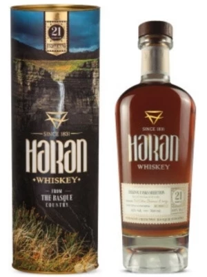 Виски Haran Original Casks Selection 21 Years Old, in tube 0.7 л