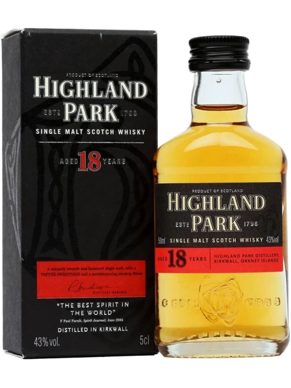 Highland Park, 18 Years Old, with box