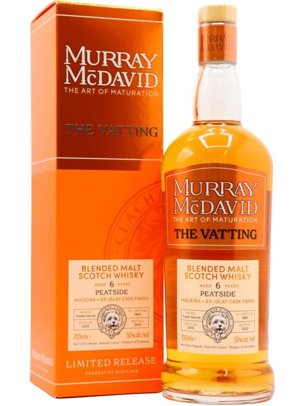 Murray McDavid, The Vatting Blended Malt Peatside 6 Years Old, gift box