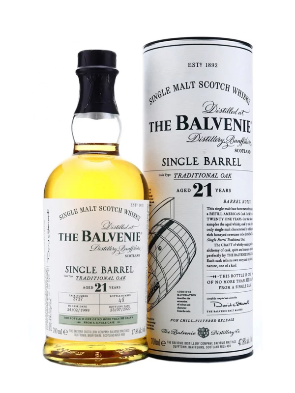Balvenie Single Barrel 21 Years Old, in tube