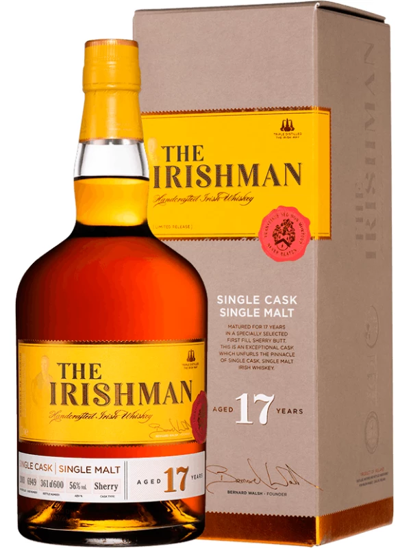 The Irishman 17 Years Old Single Malt, gift box