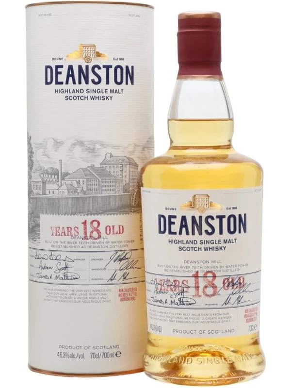 Deanston Aged 18 Years, gift box