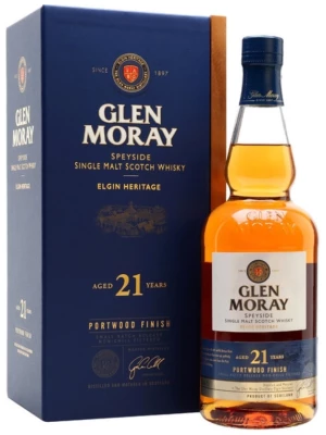 Виски Glen Moray Elgin Heritage Portwood Finish Aged 21 Years, gift box 0.7 л