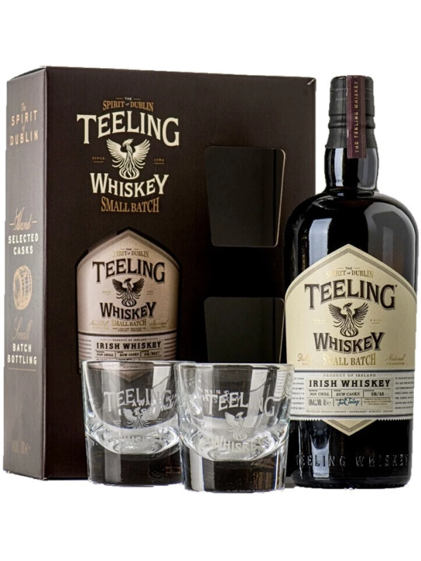 Teeling, Irish Whiskey, gift set with 2 glasses