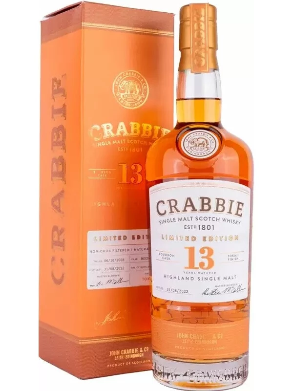 Crabbie Single Malt 13 Years Old Tokaji Finish, gift box