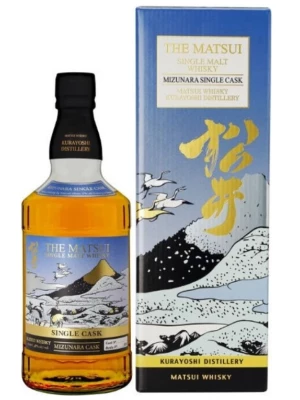 Виски The Matsui Mizunara Single Cask, gift box 0.7 л