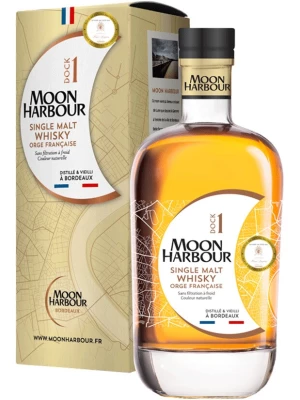 Виски Moon Harbour, Dock 1 Single Malt Chateau Haut-Bergeron, gift box 0.7 л