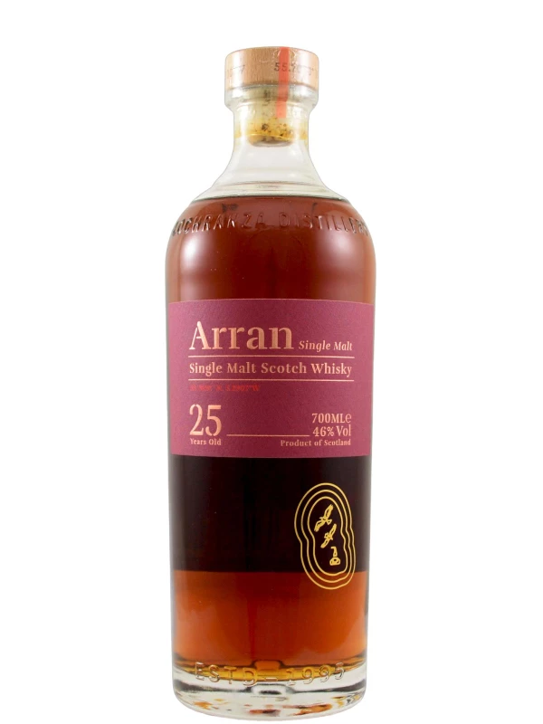 Arran 25 Years Old, wooden box