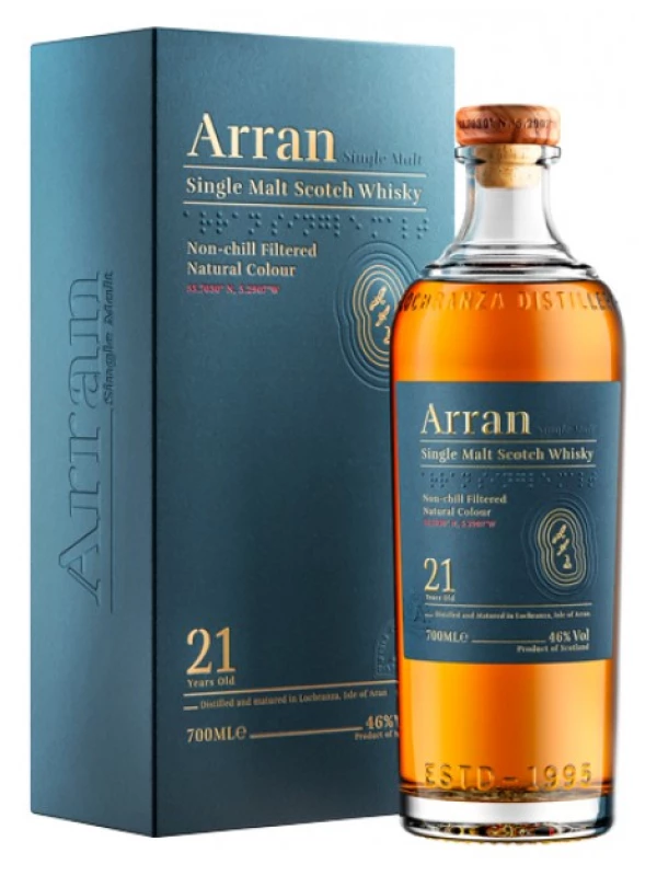 Arran 21 Years Old, gift box