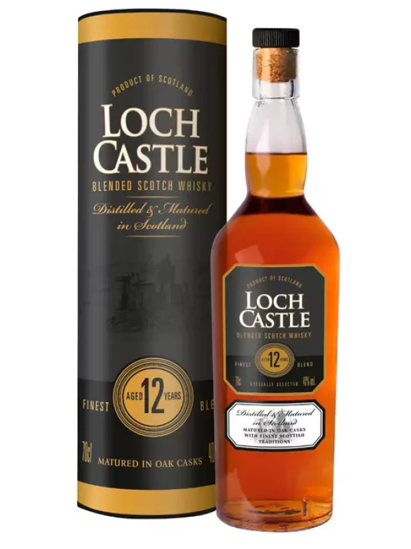 Loch Castl, 12 Years Blended Scotch Whiskey, tube