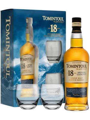 Виски Tomintoul 18 Year Old, gift box with 2 glasses 0.7 л