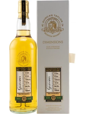 Виски Glen Spey 11 Years Old (54,8%), Dimensions, gift box 2009 0.7 л