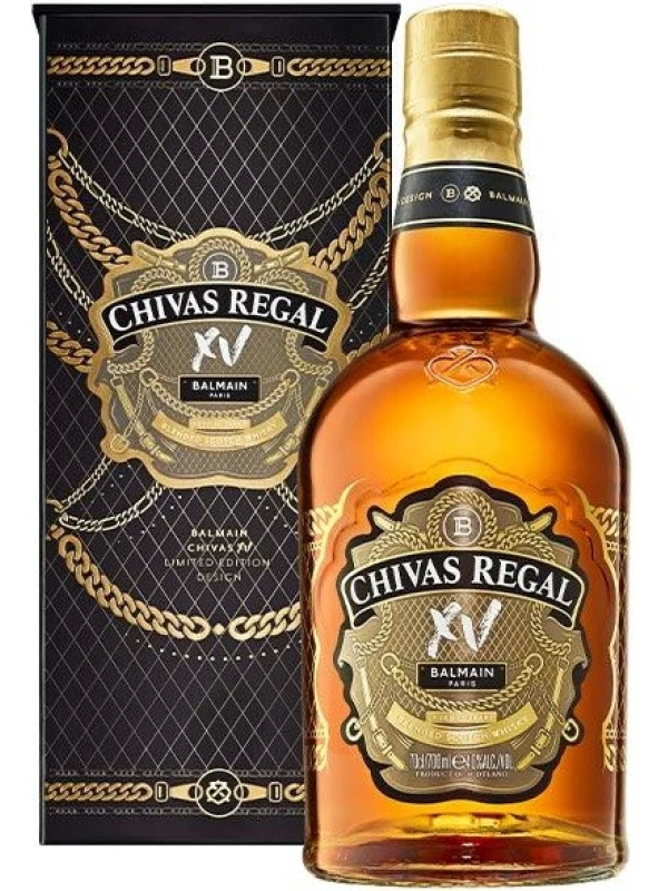 Chivas Regal XV, Balmain Limited Edition Design, gift box