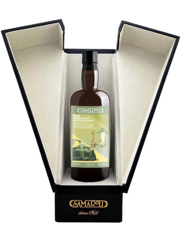 Samaroli, Caol Ila Leoville Poyferre Cask Islay Single Malt, leather box