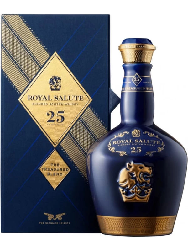 Chivas, Royal Salute 25 Years Old The Treasured Blend, gift box