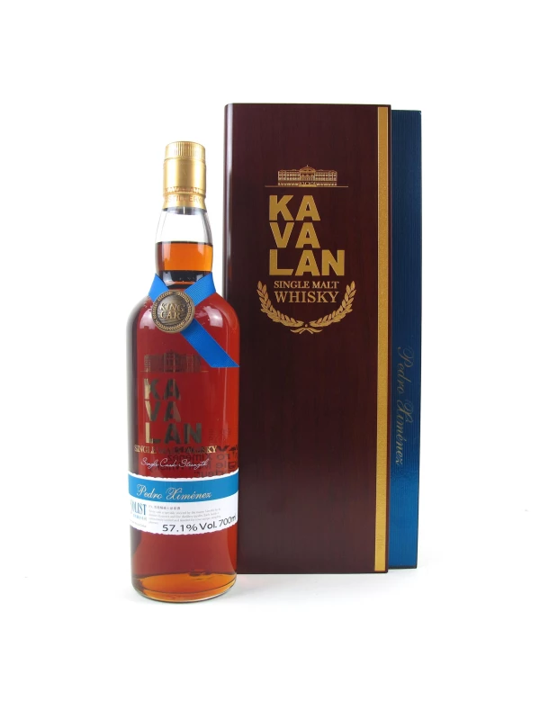 Kavalan Solist Pedro Ximenez Single Cask Strength (57,1%), wooden box