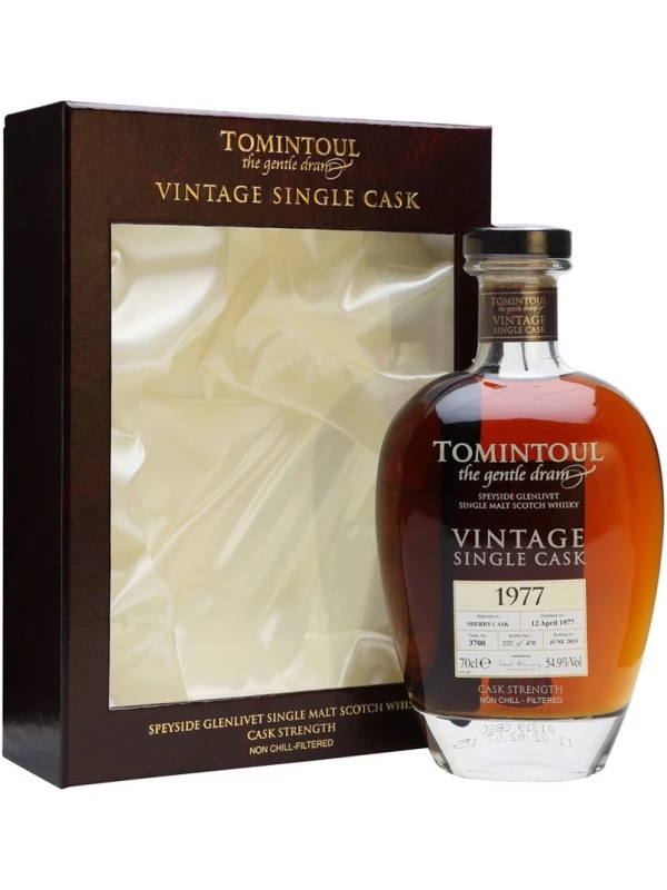 Tomintoul 38 Year Old, 1977, gift box
