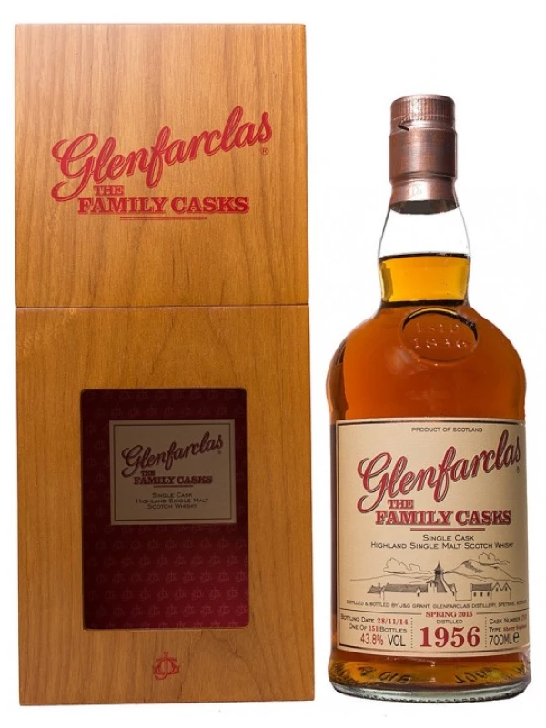Glenfarclas 1956 Family Casks (48.3%), in wooden box