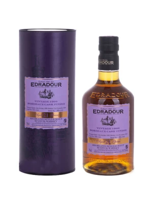 Виски Edradour 21 Years Old, Bordeaux Cask Finish, 1999, in tube 0.7 л