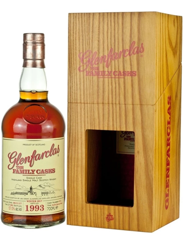 Glenfarclas 1993 Family Casks (57.2%), in wooden box