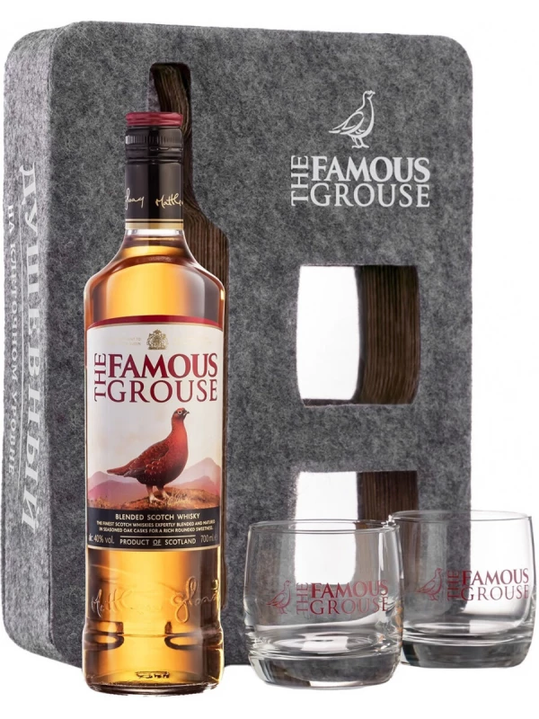 The Famous Grouse Finest, gift box with 2 glasses